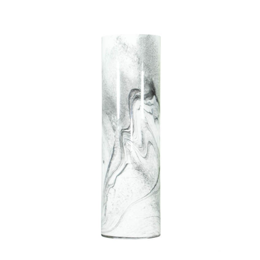 FLORERO VIDRIO MARMOLADO CH 12X40 CM 1240WB-1161