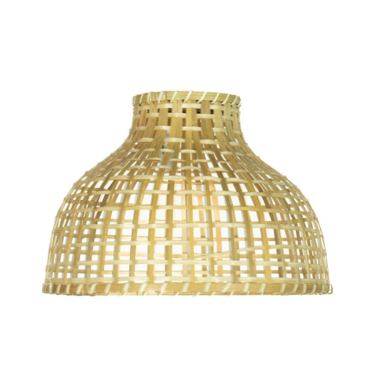LAMPARA BAMBU CUADROS 36X24CM 31909