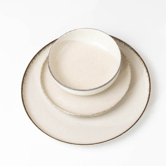Plato Playo 27cm Ivory Redondo Porcelana